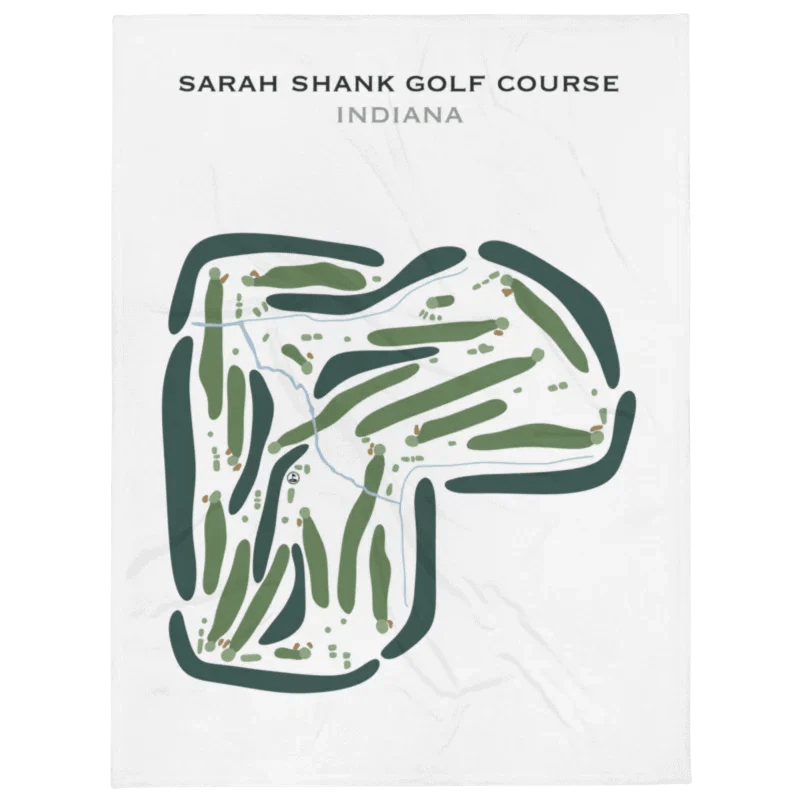 Sarah Shank Golf Course, Indiana - Printed Golf Course