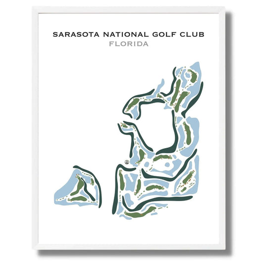 Sarasota National Golf Club, Florida - Printed Golf Course