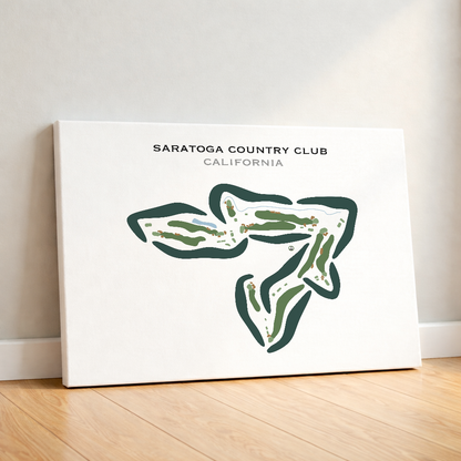 Saratoga Country Club, California - Printed Golf Course