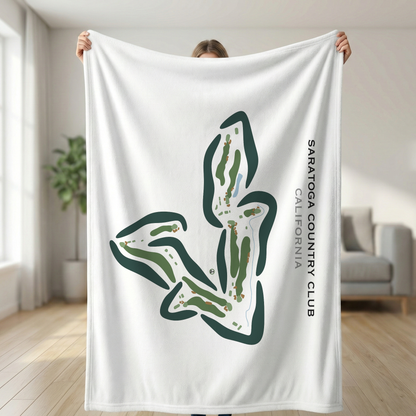 Saratoga Country Club, California - Printed Golf Course