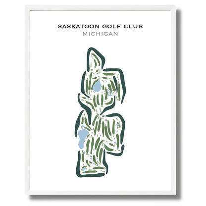 Saskatoon Golf Club, Michigan - Printed Golf Courses