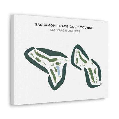 Sassamon Trace Golf Course, Massachusetts - Printed Golf Courses