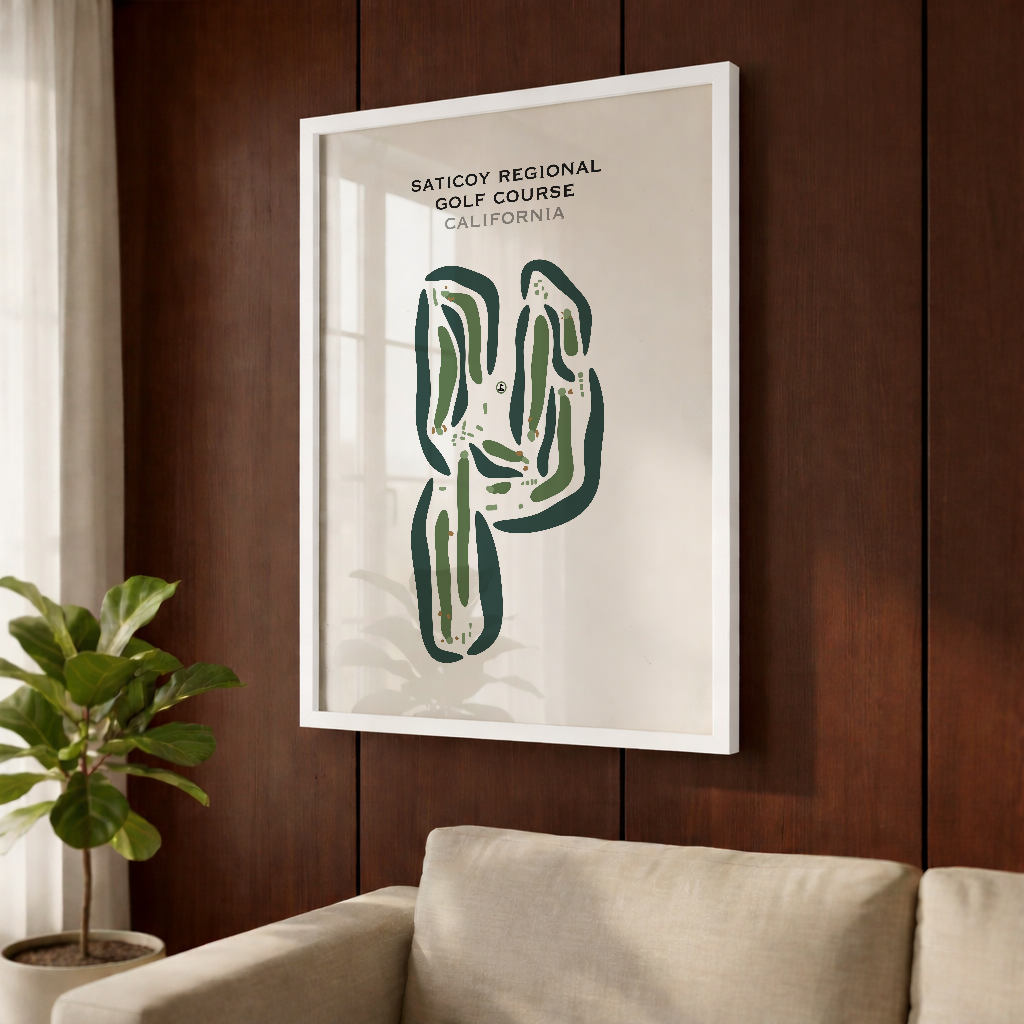 Saticoy Regional Golf Course, California - Printed Golf Courses