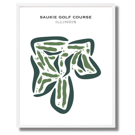 Saukie Golf Course, Illinois - Printed Golf Courses