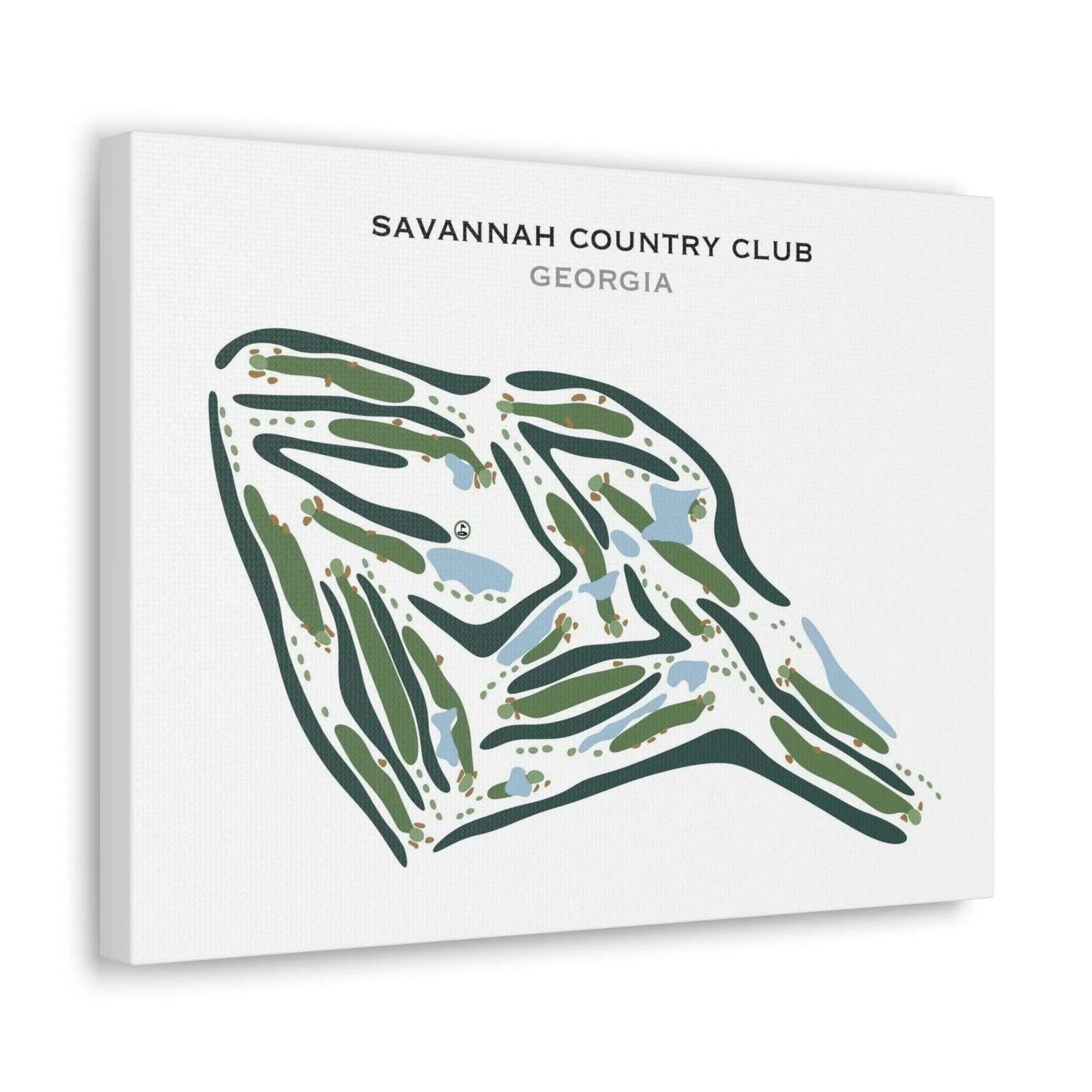 Savannah Country Club, Georgia - Printed Golf Courses
