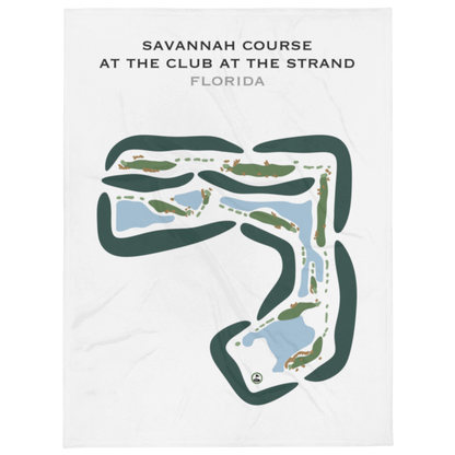 Savannah Course at The Club at the Strand, Florida - Printed Golf Courses