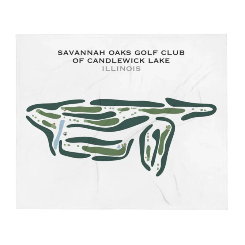 Savannah Oaks Golf Club of Candlewick Lake, Illinois - Printed Golf Course