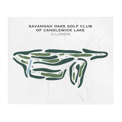 Savannah Oaks Golf Club of Candlewick Lake, Illinois - Printed Golf Course
