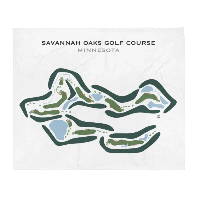 Savannah Oaks Golf Course, Minnesota - Printed Golf Courses