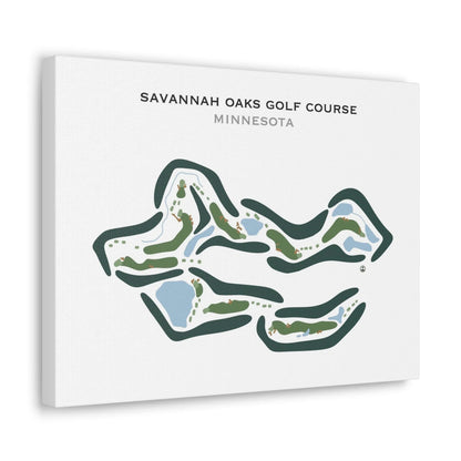 Savannah Oaks Golf Course, Minnesota - Printed Golf Courses