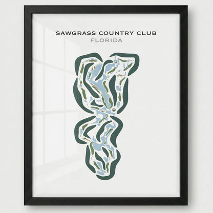Sawgrass Country Club, Florida - Printed Golf Courses