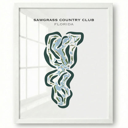 Sawgrass Country Club, Florida - Printed Golf Courses