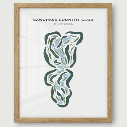 Sawgrass Country Club, Florida - Printed Golf Courses