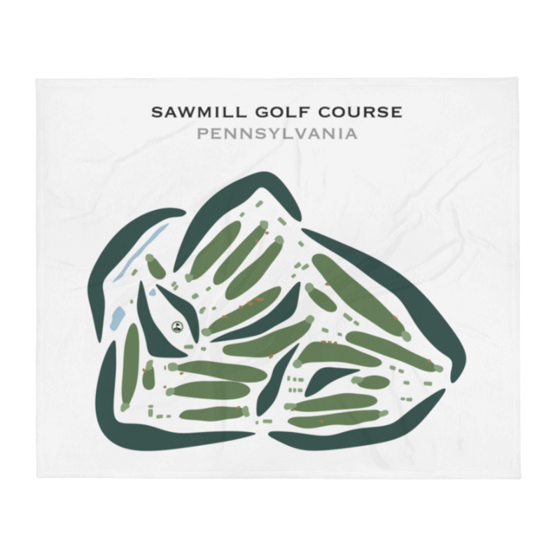 Sawmill Golf Course, Pennsylvania - Printed Golf Courses