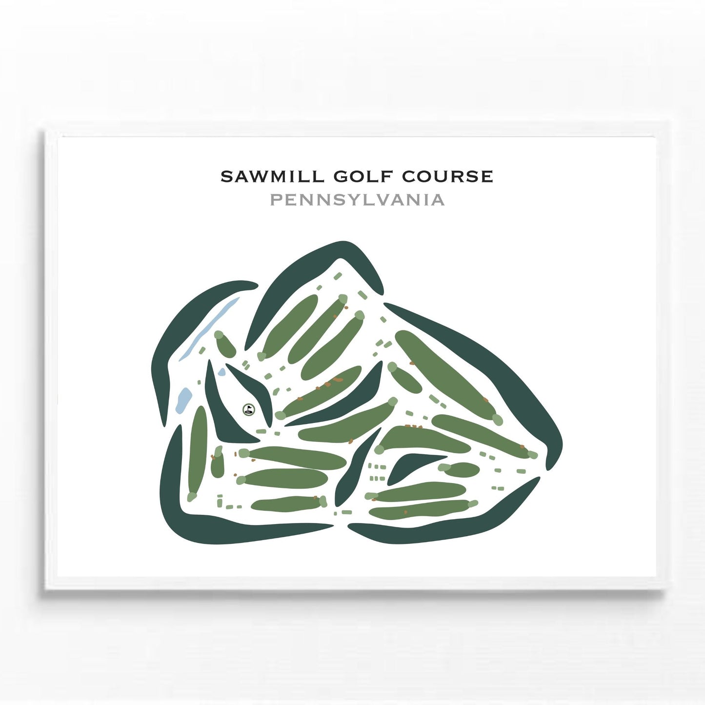 Sawmill Golf Course, Pennsylvania - Printed Golf Courses
