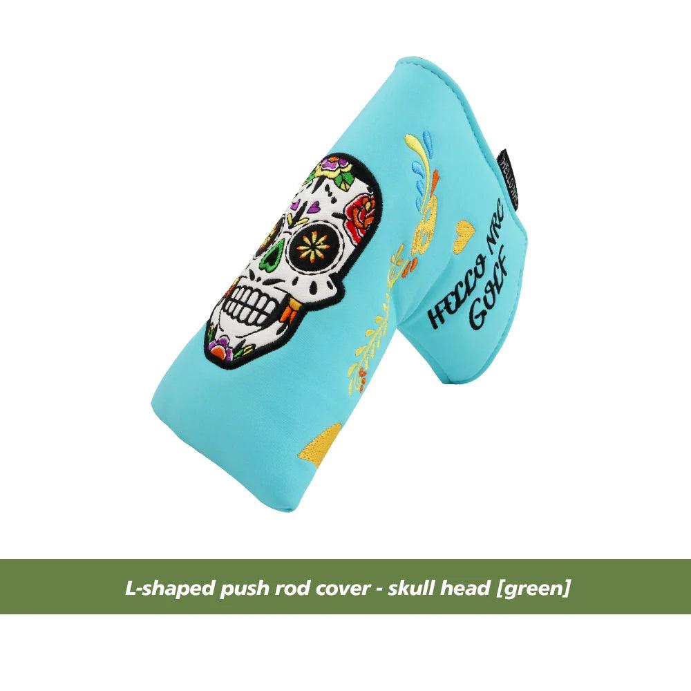 Golf Blade Putter Cover Golf HeadCover Multiple Style Magnetic Magic Tape Open Close Golf Club Protective Headgear Golf Supplies