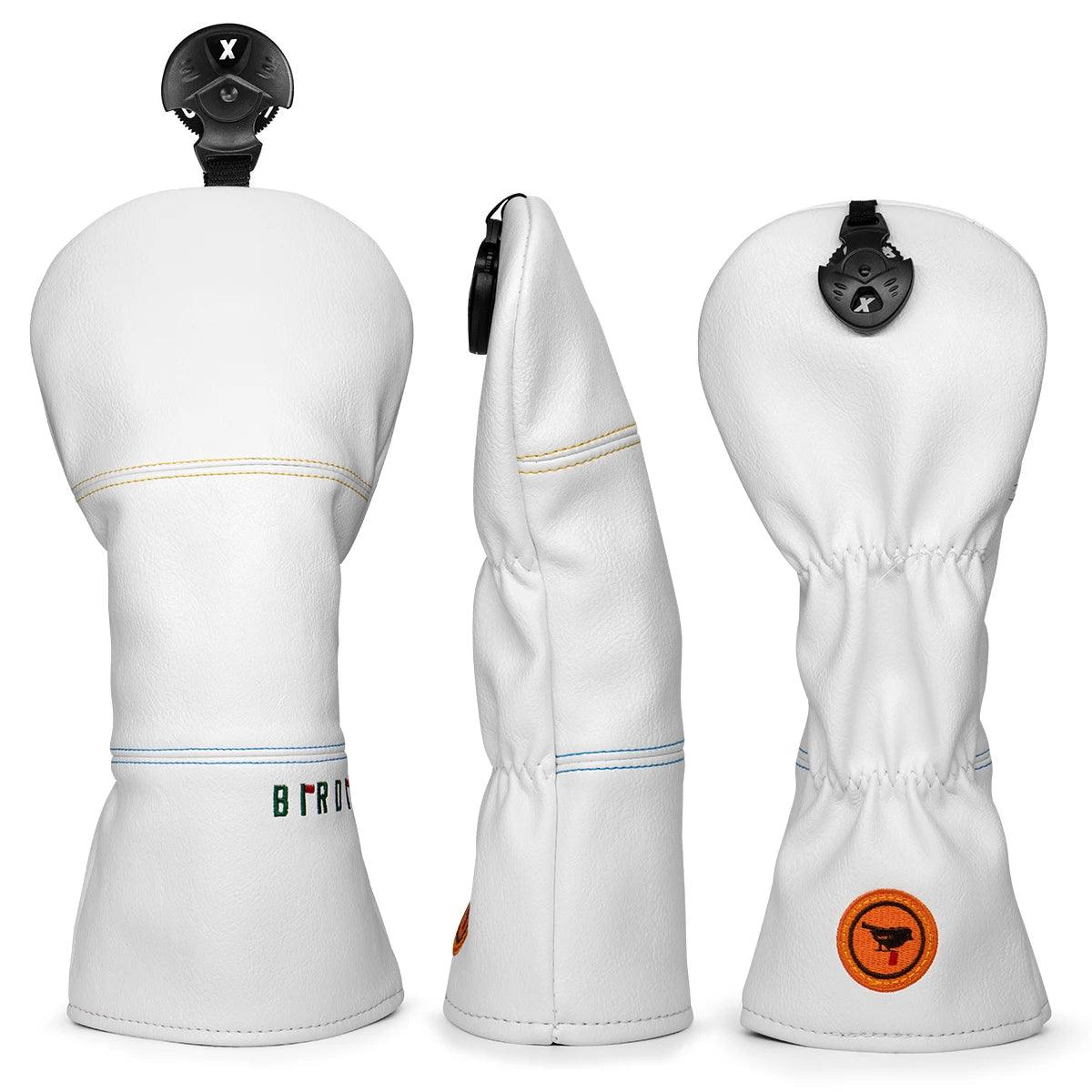 Golf Headcovers  Simple Fashion Design Birdie Golf Driver Head Cover Embroidery  Driver Fairway Wood Hybrid with Number Tags Bla