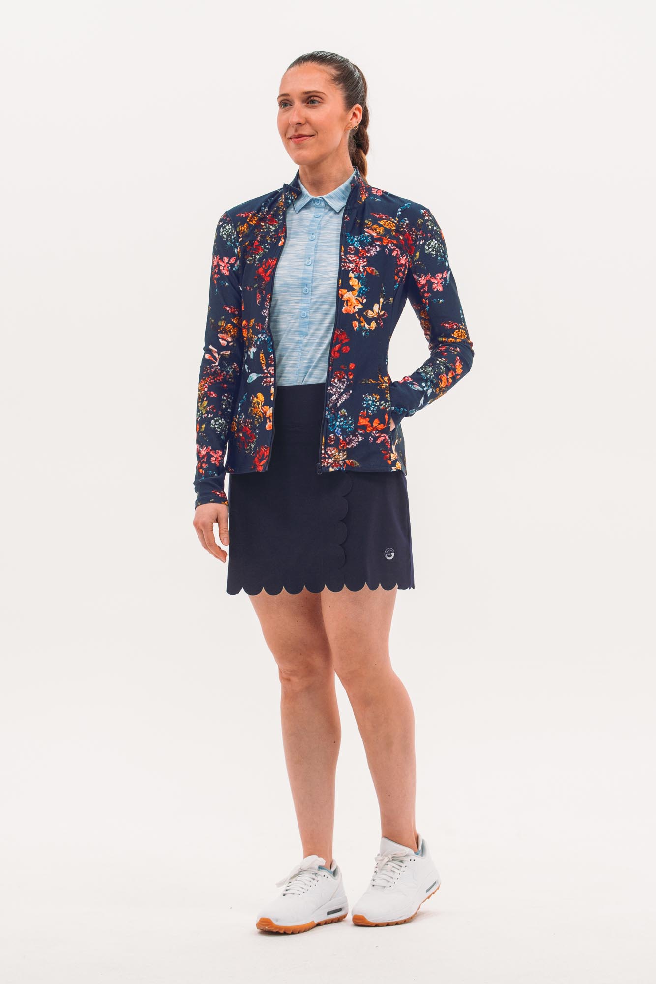 Core Scallop Hem Skirt