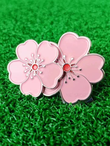 Azalea Bloom Golf Ball Marker Clip
