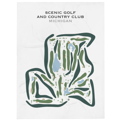 Scenic Golf and Country Club, Michigan - Printed Golf Courses