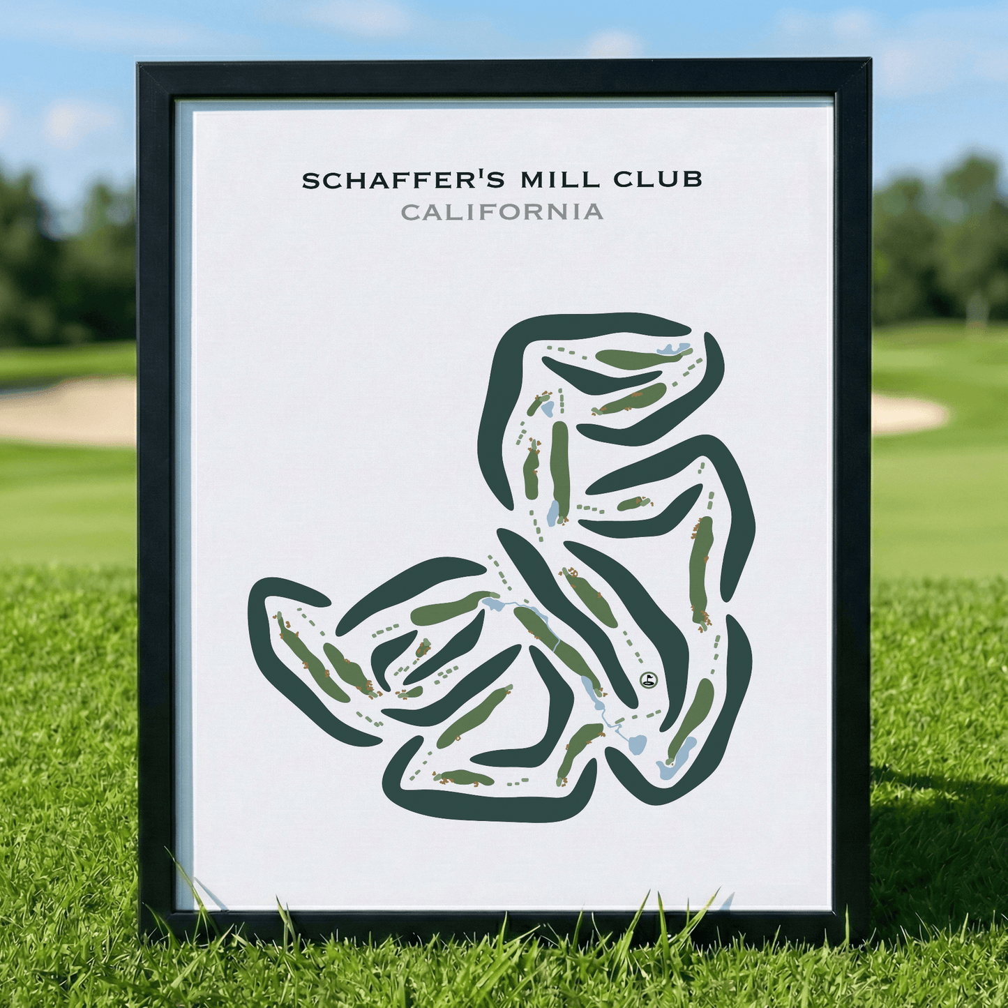 Schaffer's Mill Golf Club, California - Printed Golf Courses