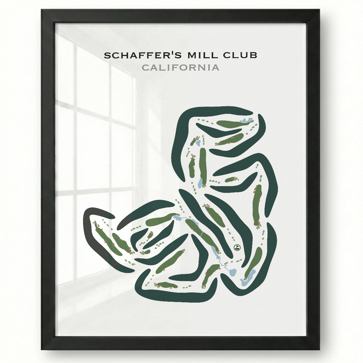 Schaffer's Mill Golf Club, California - Printed Golf Courses
