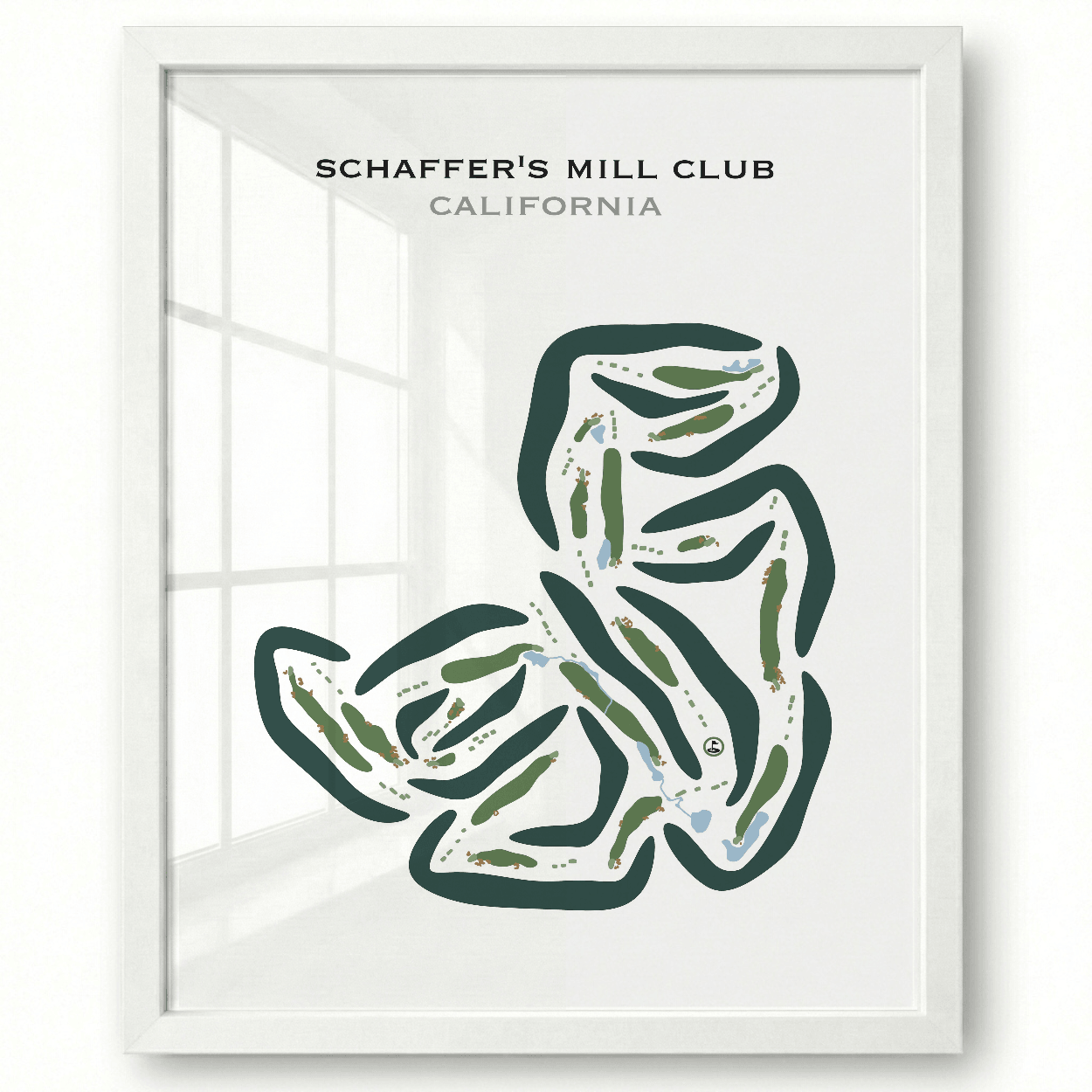 Schaffer's Mill Golf Club, California - Printed Golf Courses