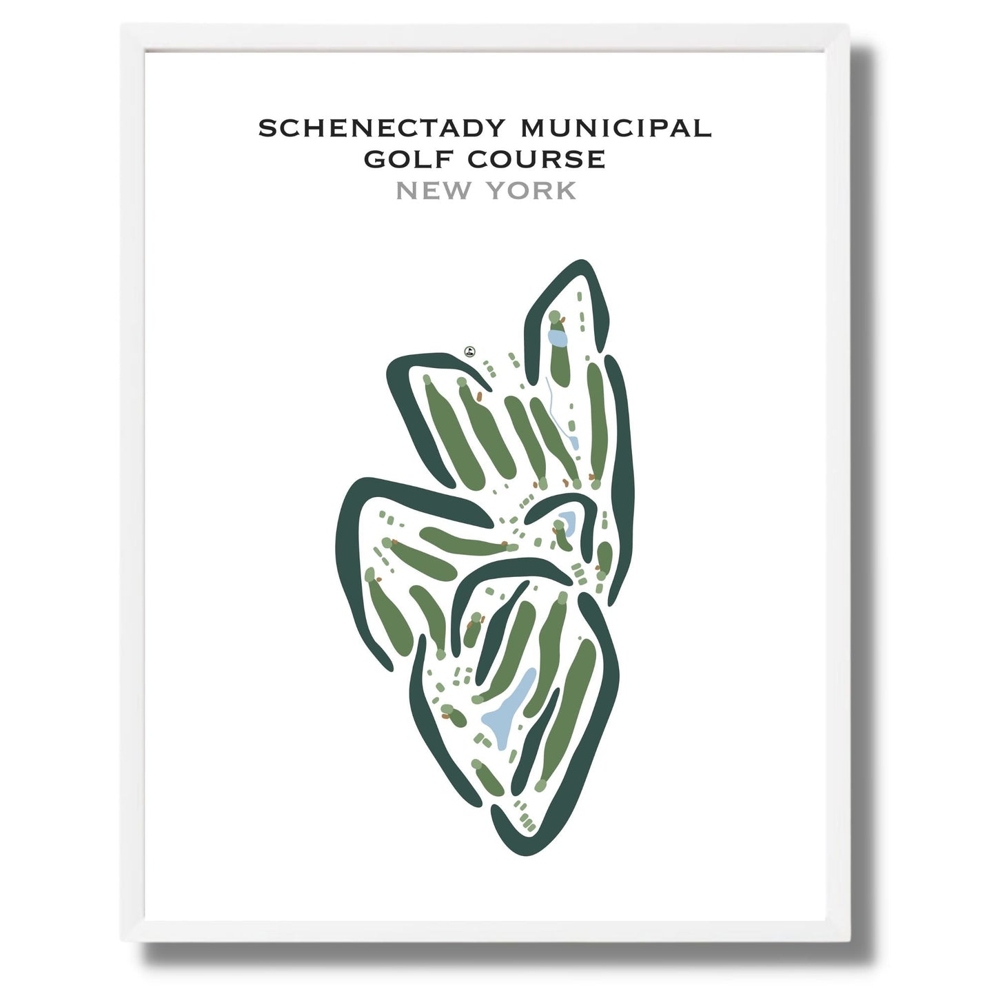 Schenectady Municipal Golf Course, New York - Printed Golf Courses