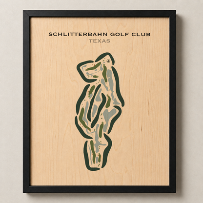 Schlitterbahn Golf Club, Texas - Printed Golf Courses