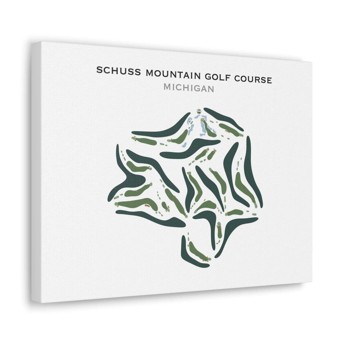 Schuss Mountain Golf Course, Michigan - Printed Golf Course