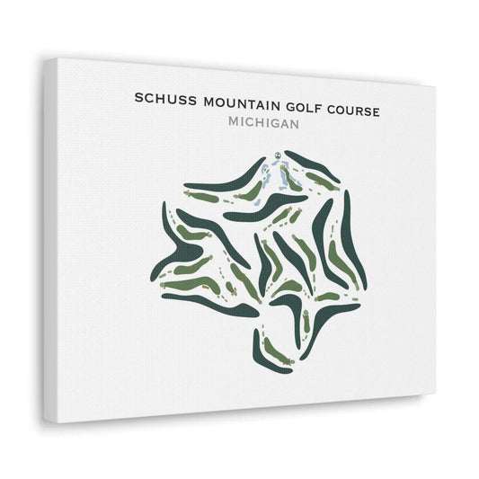Schuss Mountain Golf Course, Michigan - Printed Golf Course