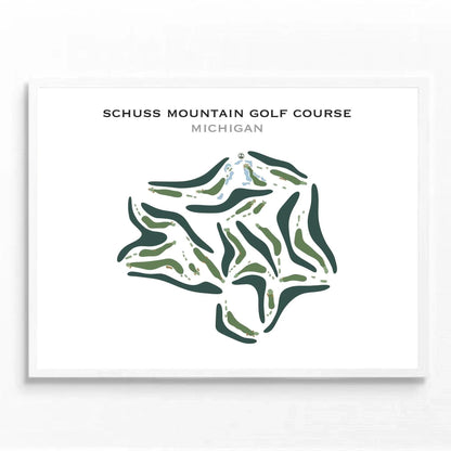Schuss Mountain Golf Course, Michigan - Printed Golf Course