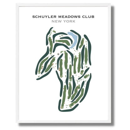 Schuyler Meadows Club, New York - Printed Golf Course