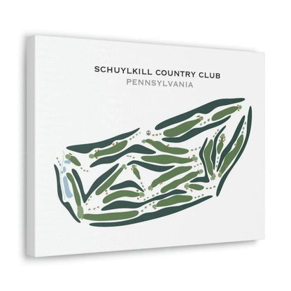 Schuylkill Country Club, Pennsylvania - Printed Golf Courses