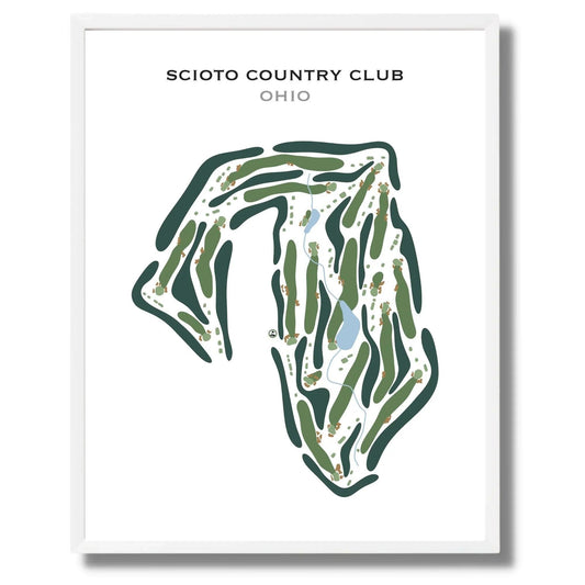 Scioto Country Club, Ohio - Printed Golf Course