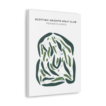 Scottish Heights Golf Club, Pennsylvania - Printed Golf Courses