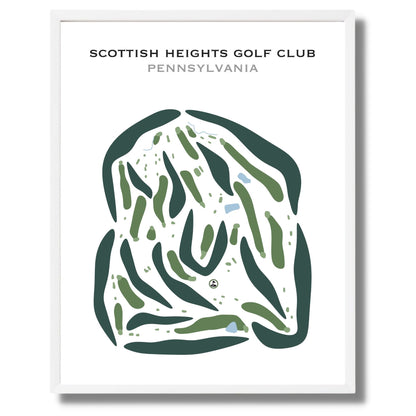 Scottish Heights Golf Club, Pennsylvania - Printed Golf Courses
