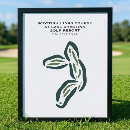 Scottish Links at Lake Shastina Golf Resort, California - Printed Golf Courses