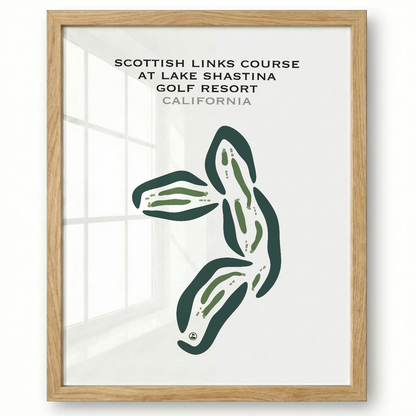 Scottish Links at Lake Shastina Golf Resort, California - Printed Golf Courses