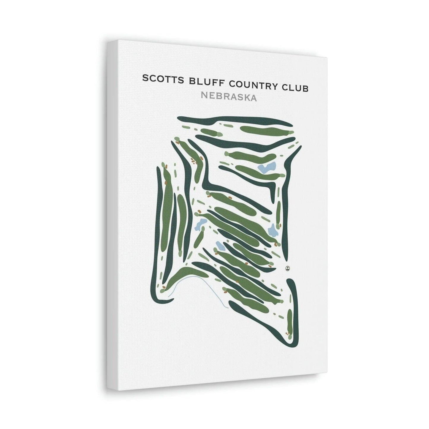 Scotts Bluff Country Club, Nebraska - Printed Golf Courses