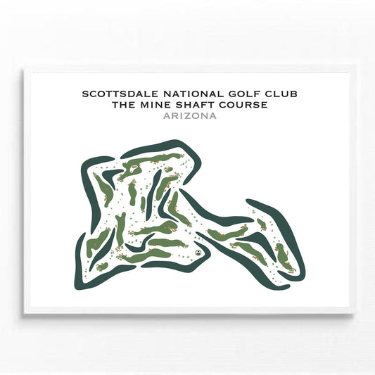 Scottsdale National Golf Club - The Mine Shaft Course, Arizona - Printed Golf Courses