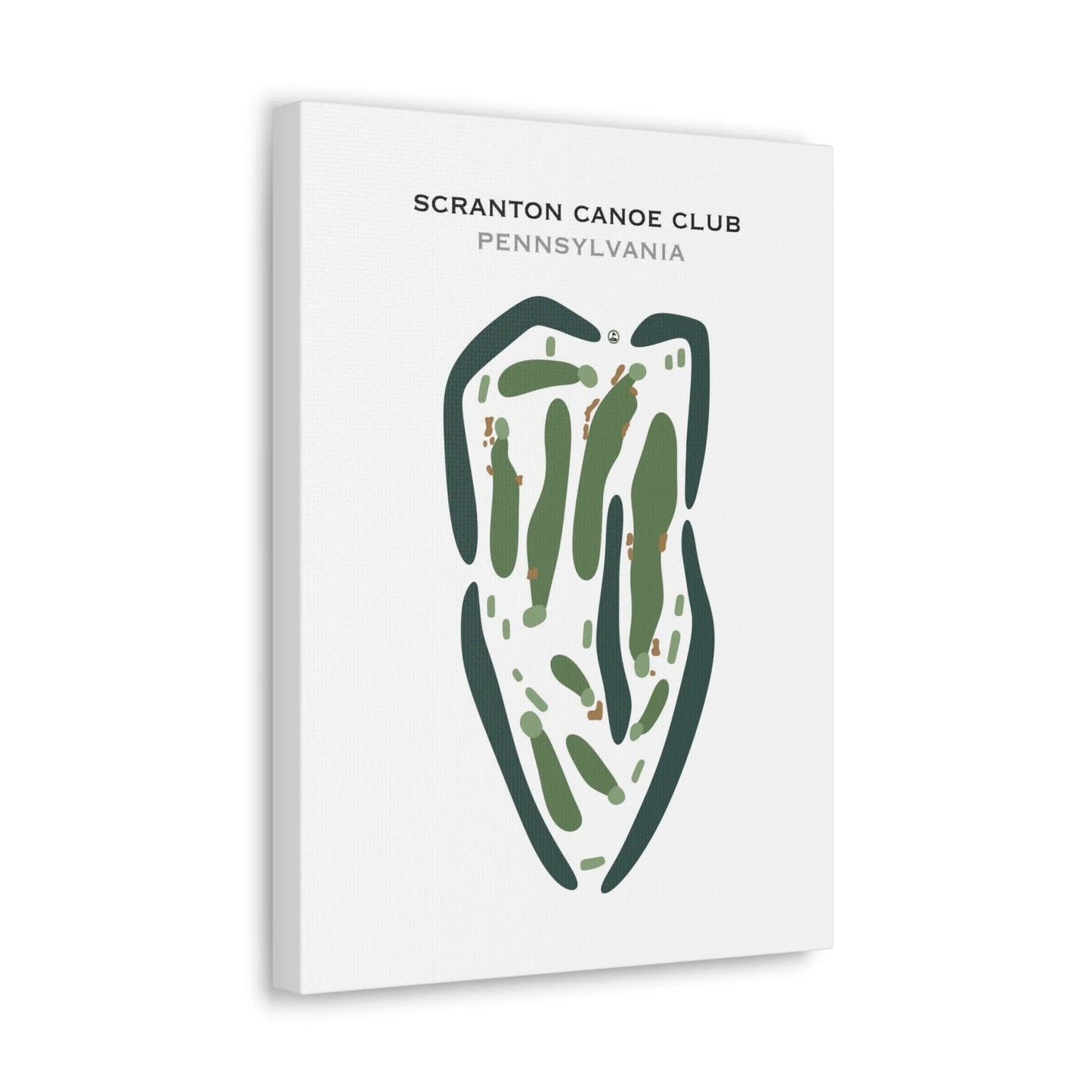 Scranton Canoe Club, Pennsylvania - Printed Golf Courses