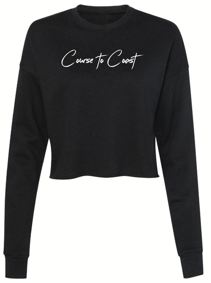 Crew Crop Pullover- Midnight