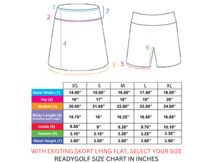 Mystic 8 Ball Ladies Active Skort by ReadyGOLF
