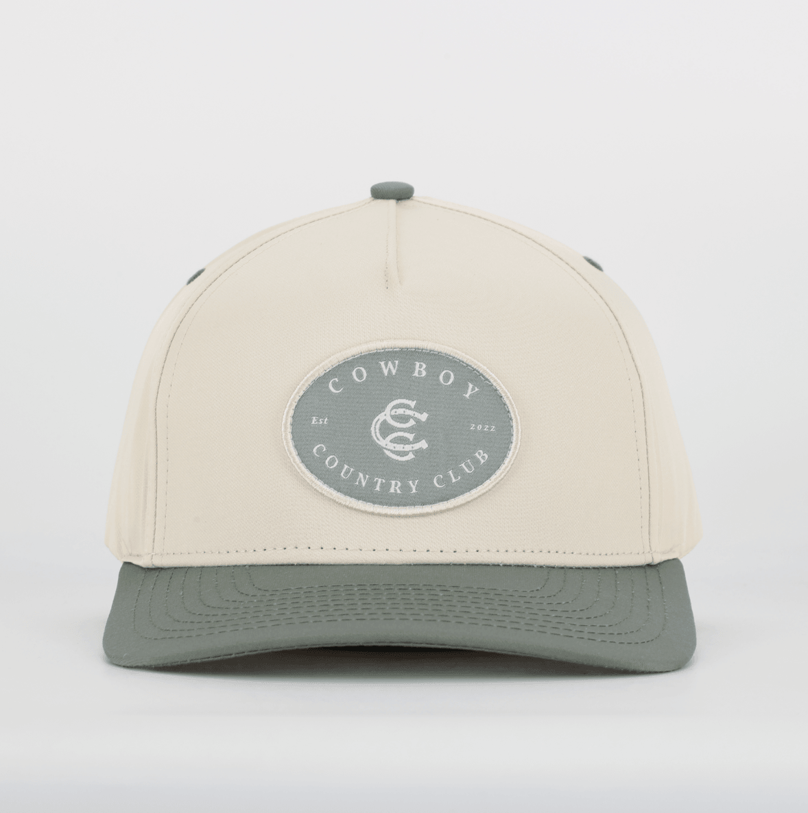 Two Tone Cotton Hat Green