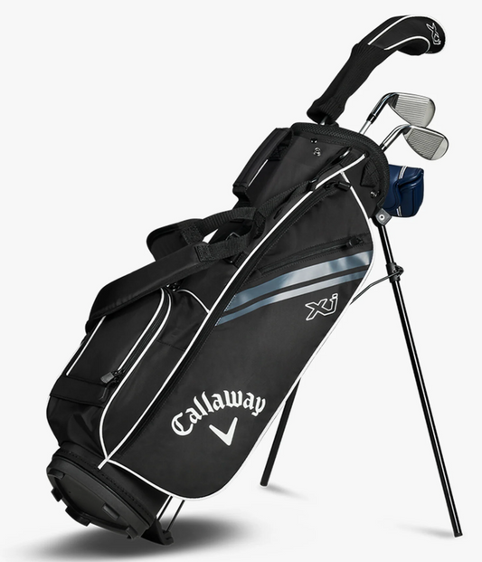 Callaway NEW XJ Level 1 Junior Set Left Handed FW 7i SW Putter Stand Bag