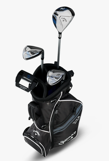 Callaway NEW XJ Level 1 Junior Set Left Handed FW 7i SW Putter Stand Bag