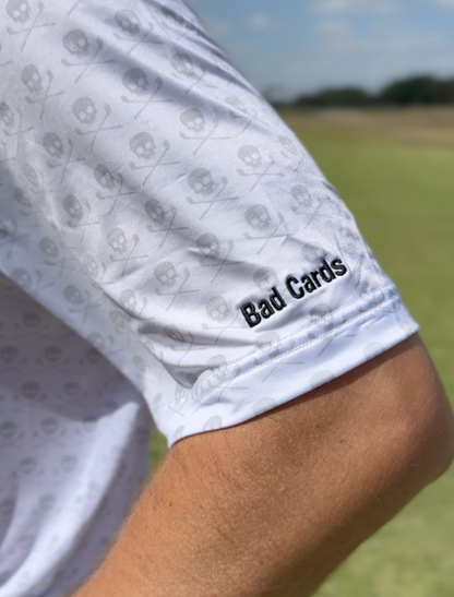 Bad Cards Performance Polo (White)