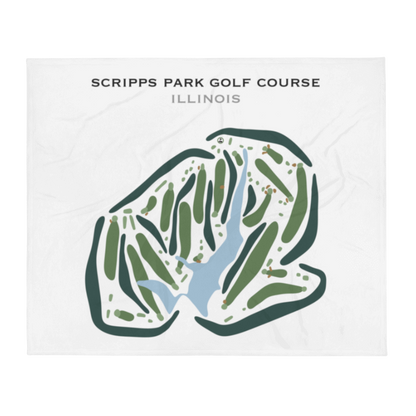 Scripps Park Golf Course, Illinois - Printed Golf Courses