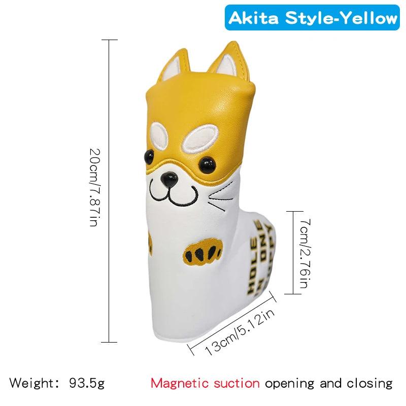 Golf Blade Putter Cover Golf HeadCover Multiple Style Magnetic Magic Tape Open Close Golf Club Protective Headgear Golf Supplies